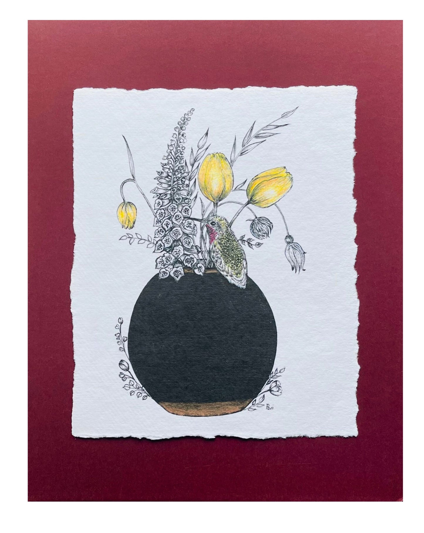 Pavi Karthik "Bird Vase"
