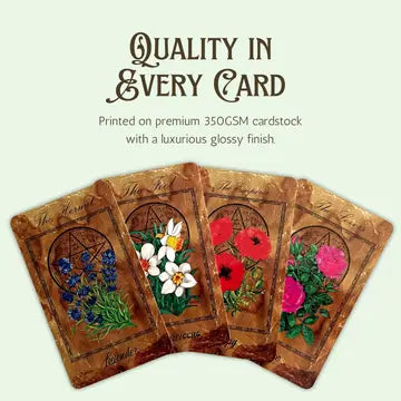 The Enchanted Flowers Tarot Deck & Guide by Vera Petruk