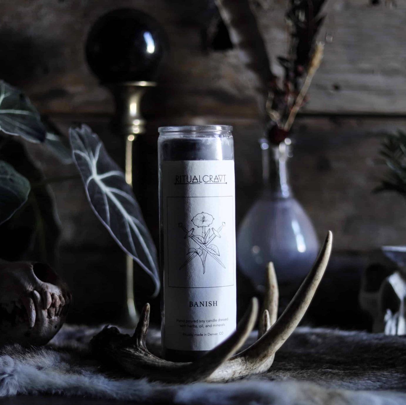 Ritualcravt "Banish" Dressed Candle