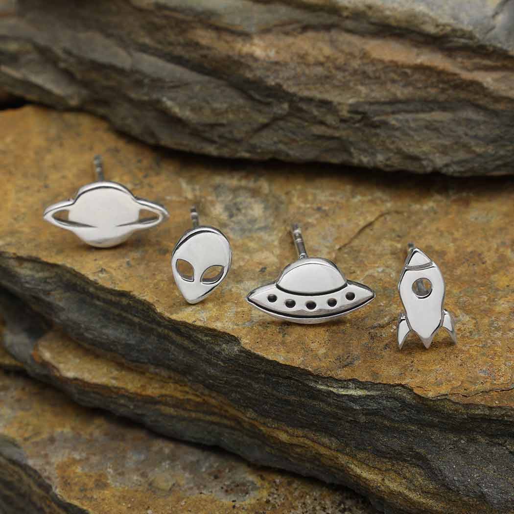 Nina Designs Alien Invasion UFO 4-Earring Set