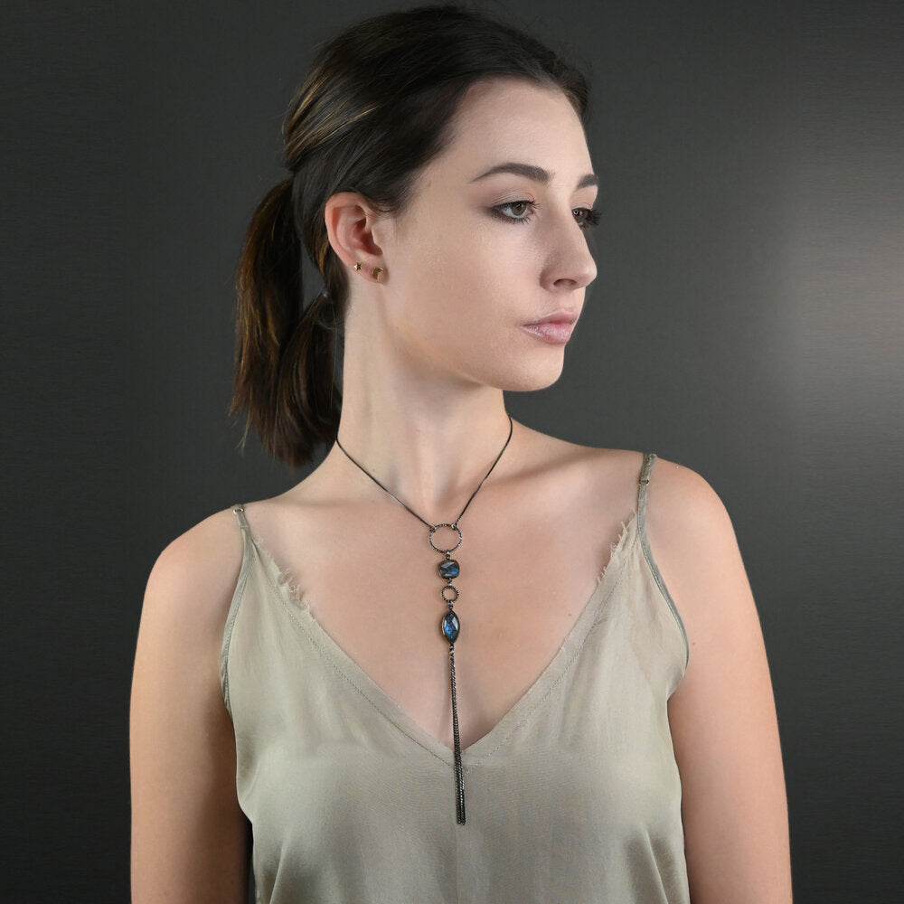 KBD Studios Double Moonstone Necklace *PRE-ORDER 10/15*