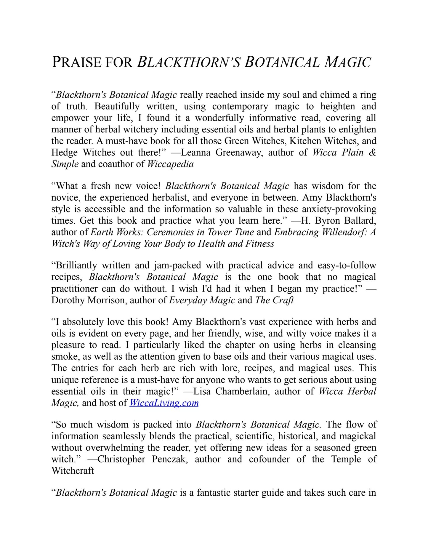 Blackthorn's Botanical Magic: The Green Witch’s Guide