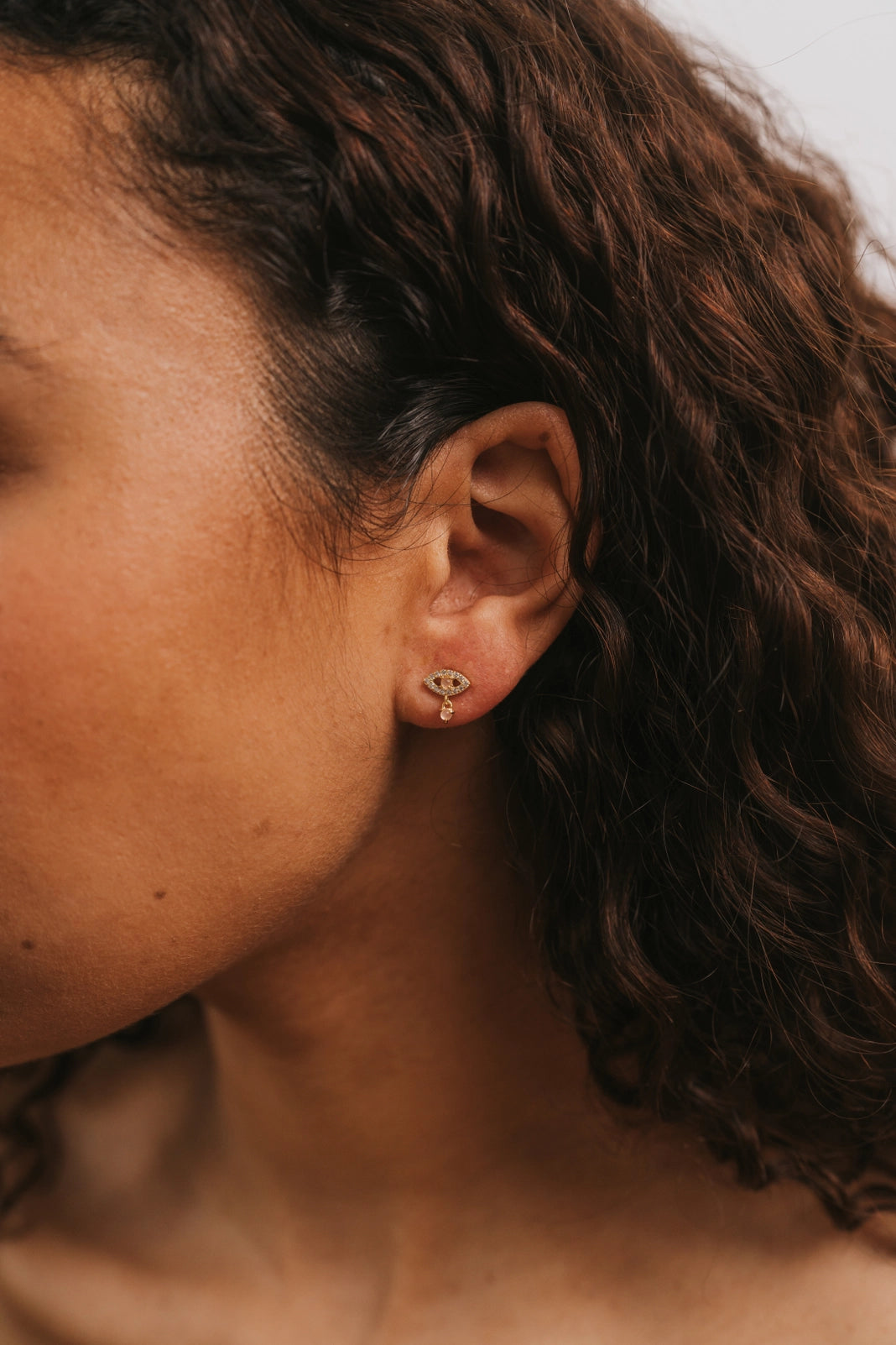 JaxKelly Evil Eye Drops w/Rose Quartz *PRE-ORDER 12/2*