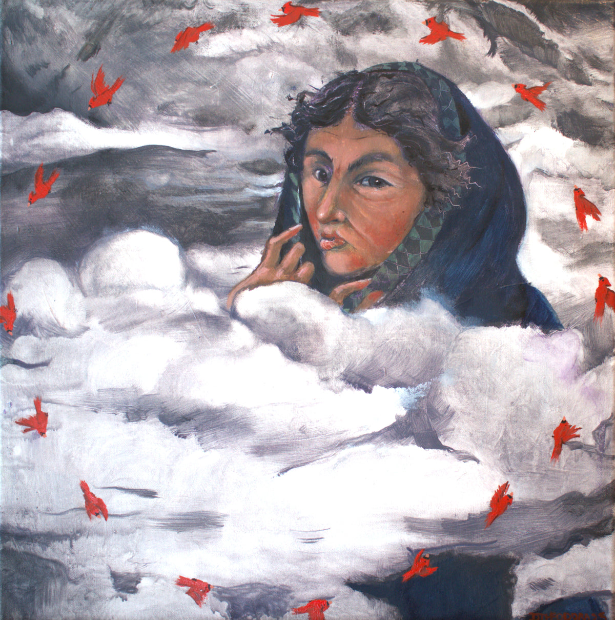 Dara Theodora "Galway Shawl, Cardinal" (Online)