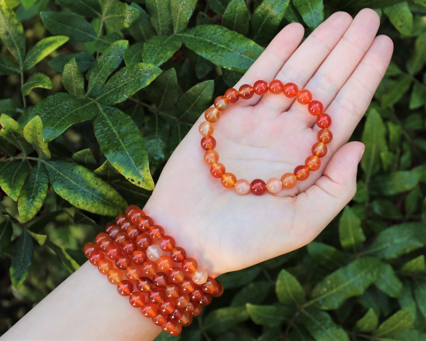 Gemstone Bracelet w/Carnelian stones