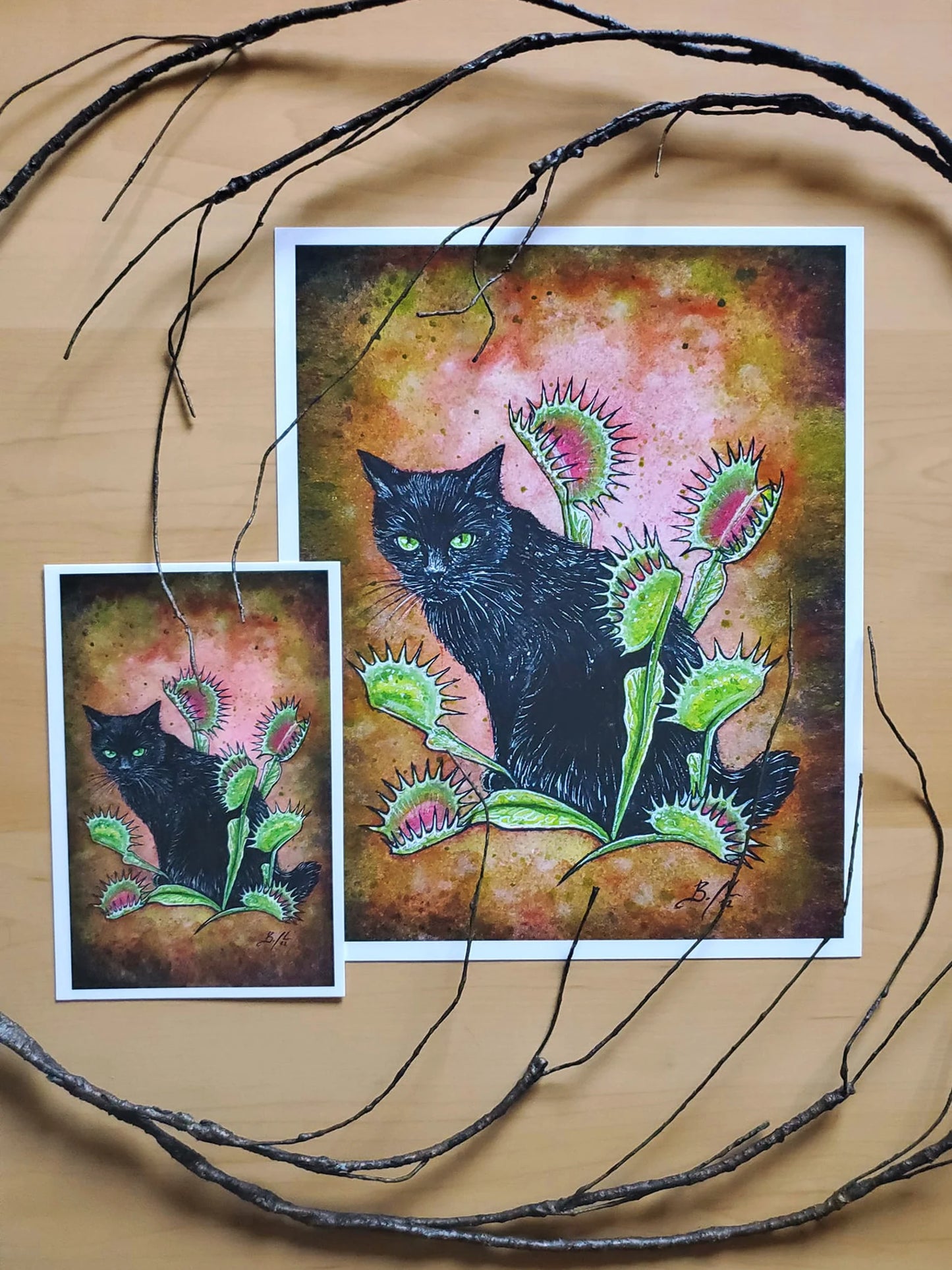 Clockwork Art "Poison Puss: Venus Fly Trap" Print