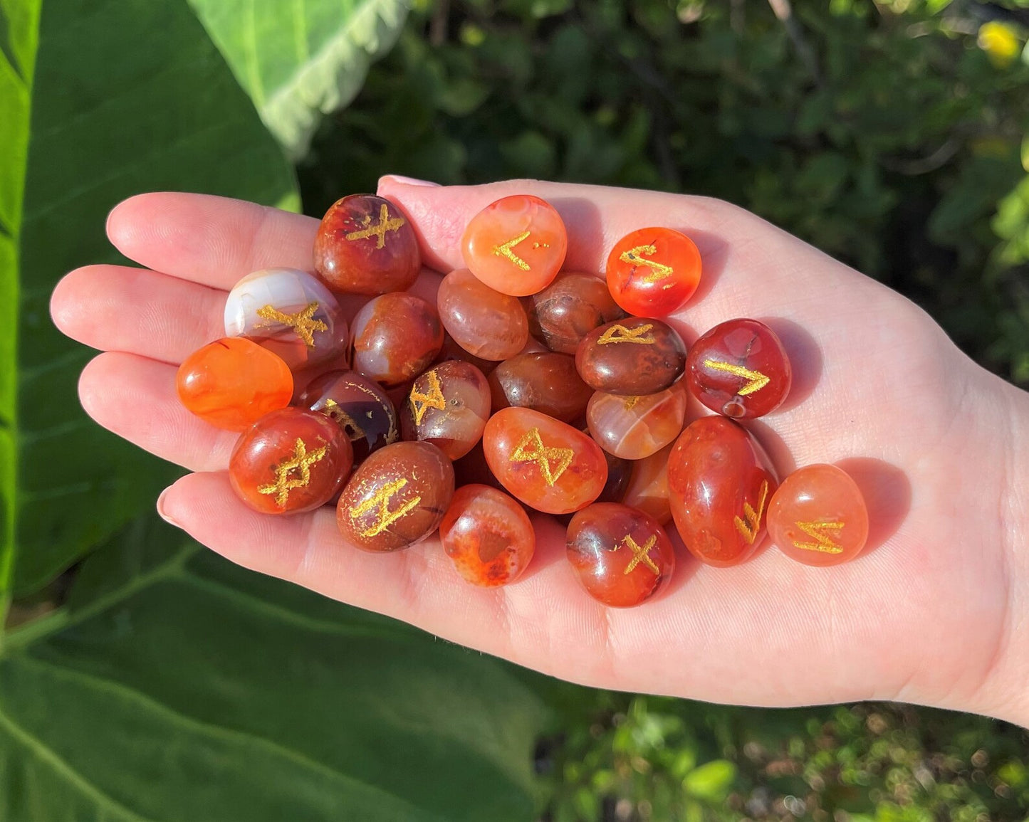 Carnelian Rune Stone Set