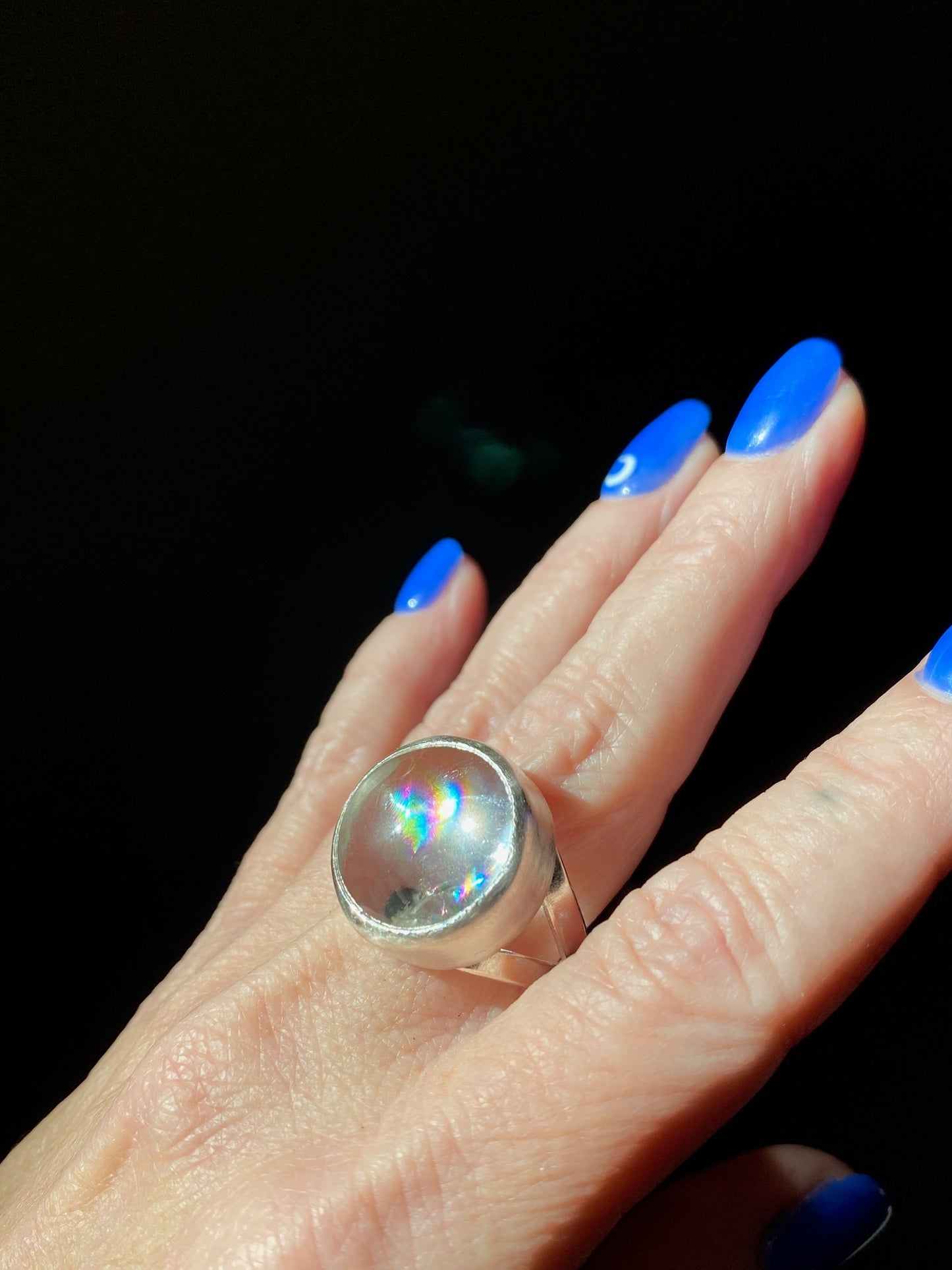 Flannery Grace Double Shank Rainbow Quartz Rings