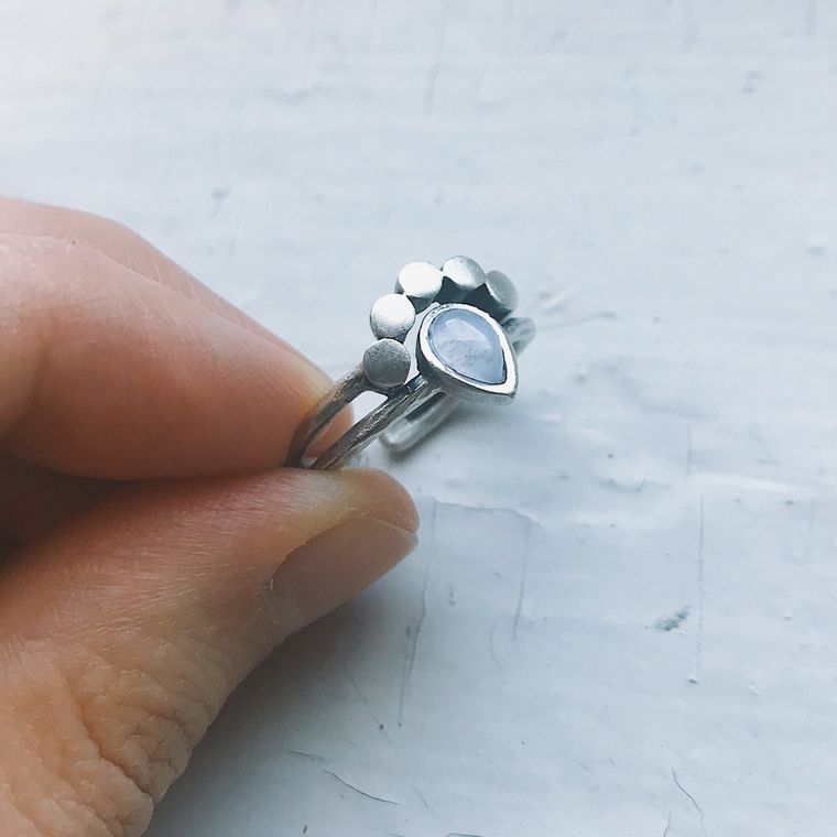 Yugen Moondrop Moonstone Ring