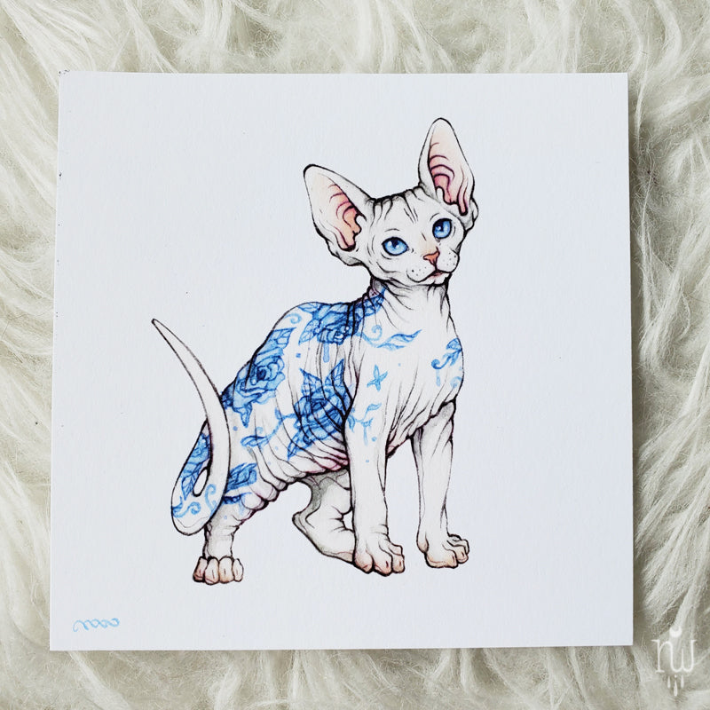 Nana Williams "Sphynx Kitten" Print Set