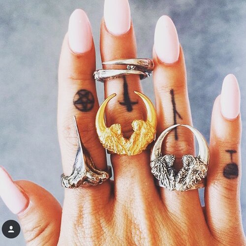 Eilisain "The Hunted II" Sterling Owl Talon Arch Ring