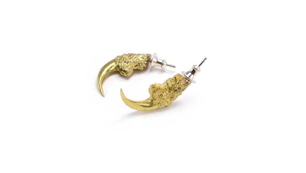 Eilisain "The Hunted I" Small Owl Talon Earrings