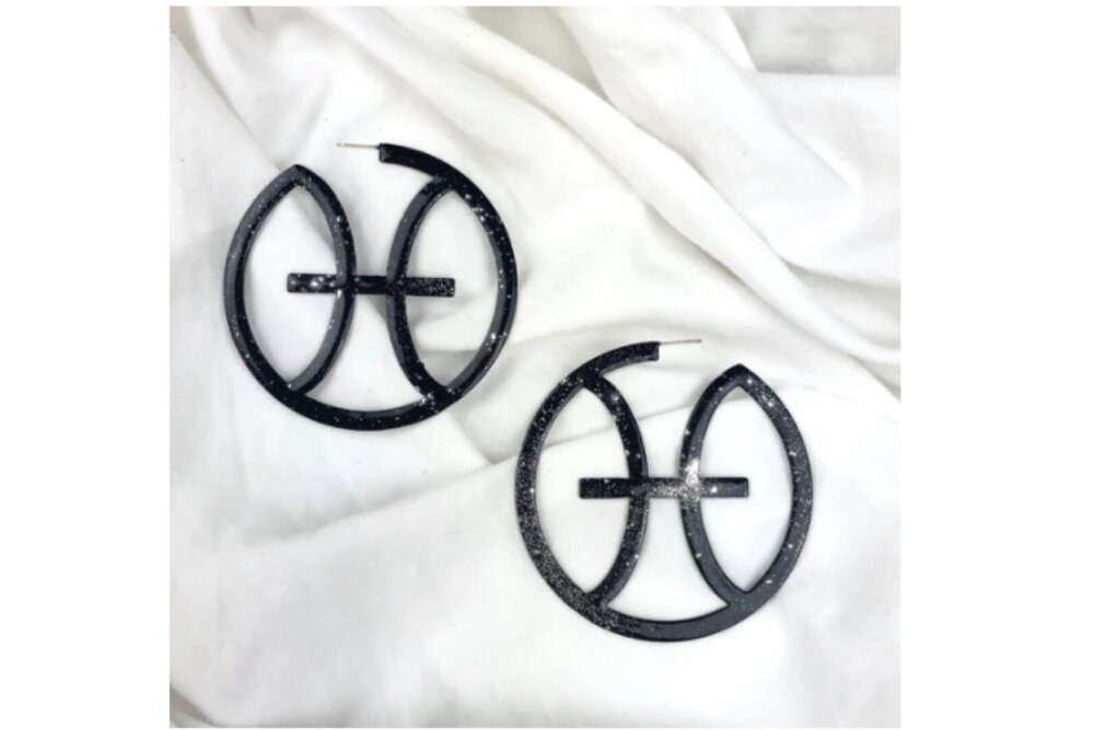 OHME Star-Dusted Zodiac Hoops