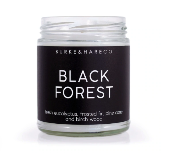 Burke & Hare Co. "Black Forest" Birch + Eucalyptus Candle
