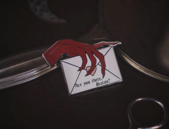 Lively Ghosts "Damned" Enamel Pin