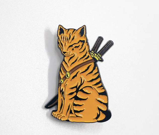 Strike Gently Co. "Samurai" Enamel Pin
