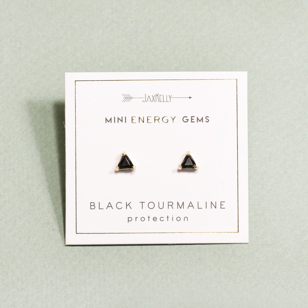 JaxKelly Mini Black Tourmaline Energy Studs *PRE-ORDER 12/2*