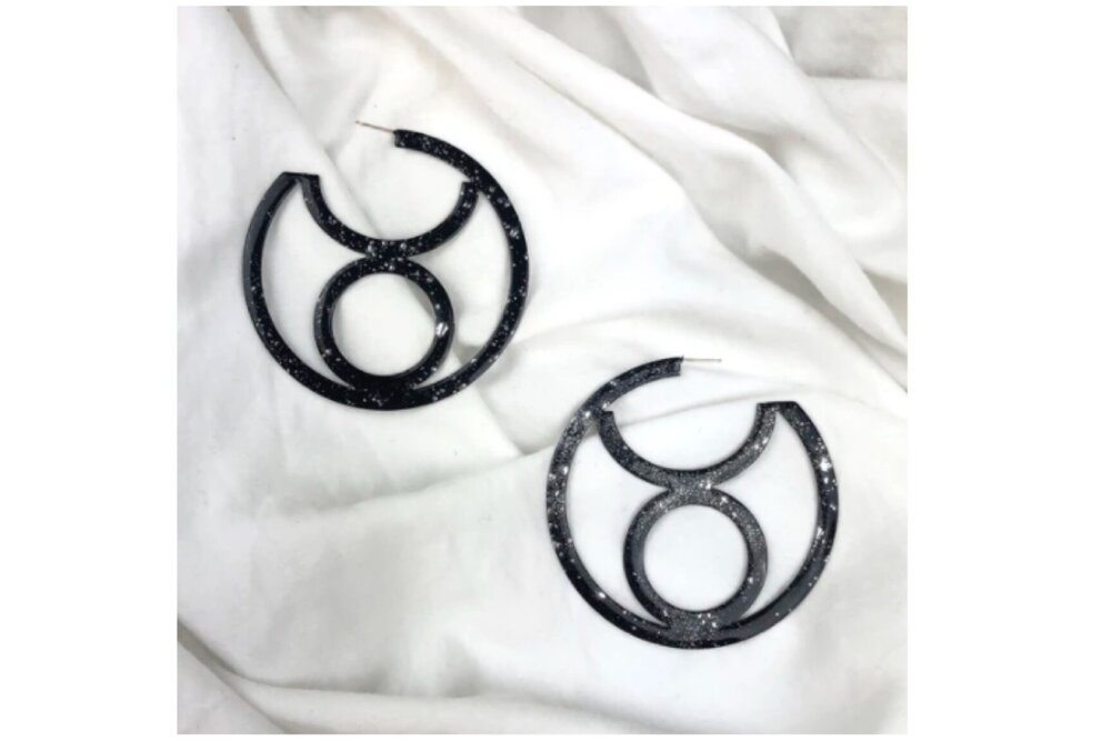 OHME Star-Dusted Zodiac Hoops