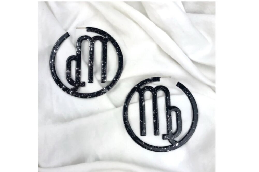 OHME Star-Dusted Zodiac Hoops