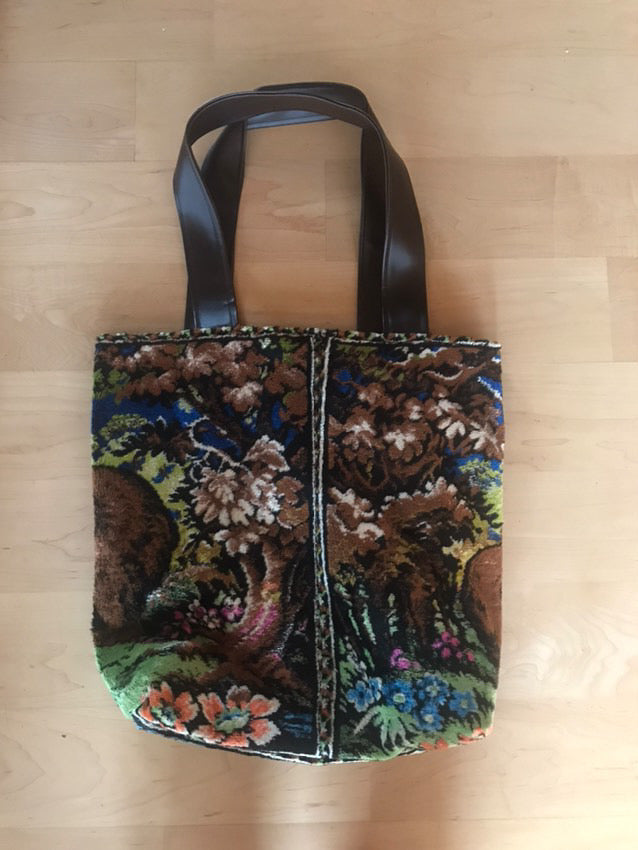 Kim McCormick “Bears” Vintage Tapestry Tote Bag