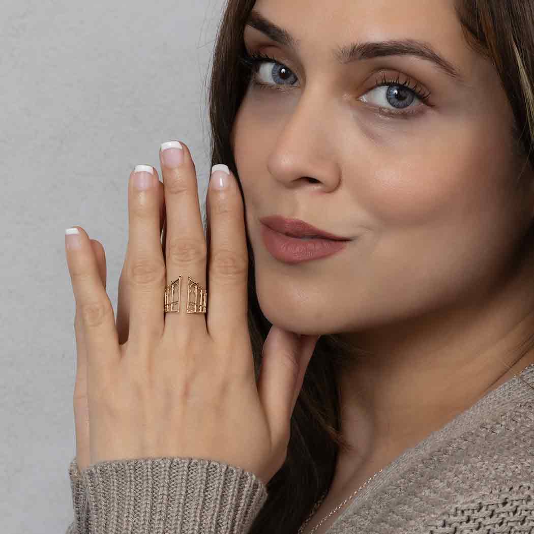 Nina Designs "Gothic Gate" Adjustable Ring