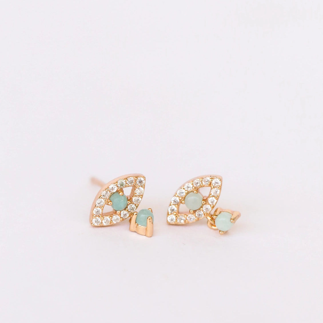 JaxKelly Evil Eye Drops w/Amazonite *PRE-ORDER 12/2*