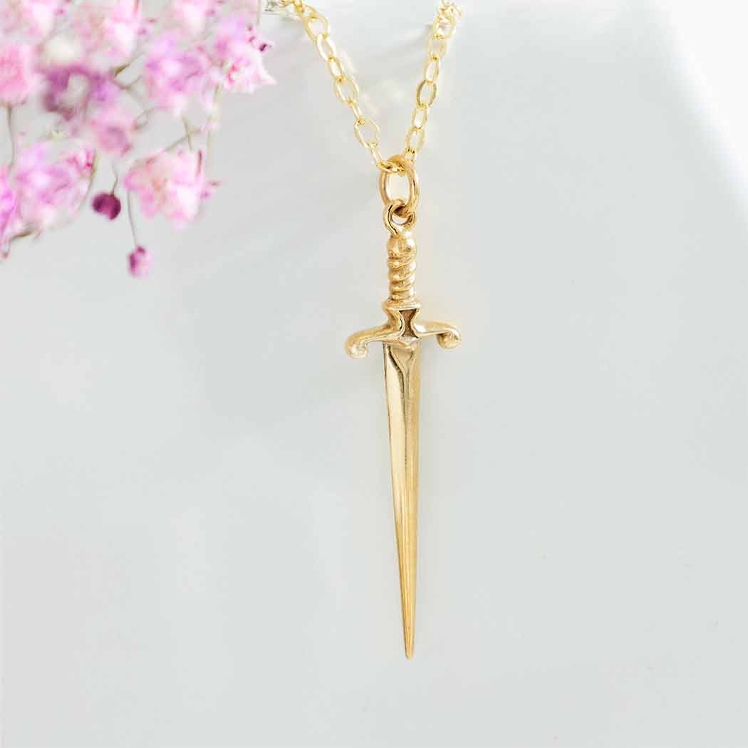 Nina Designs Bronze Sword Necklace