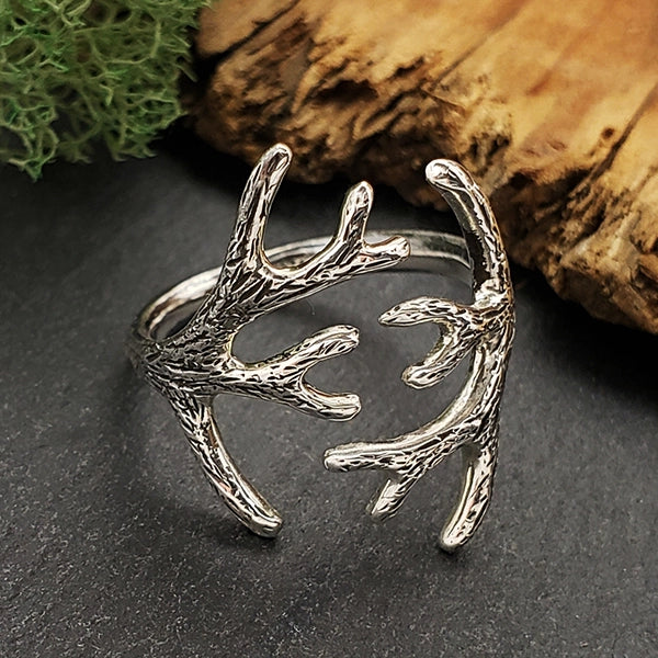 Nina Designs Adjustable Antler Ring