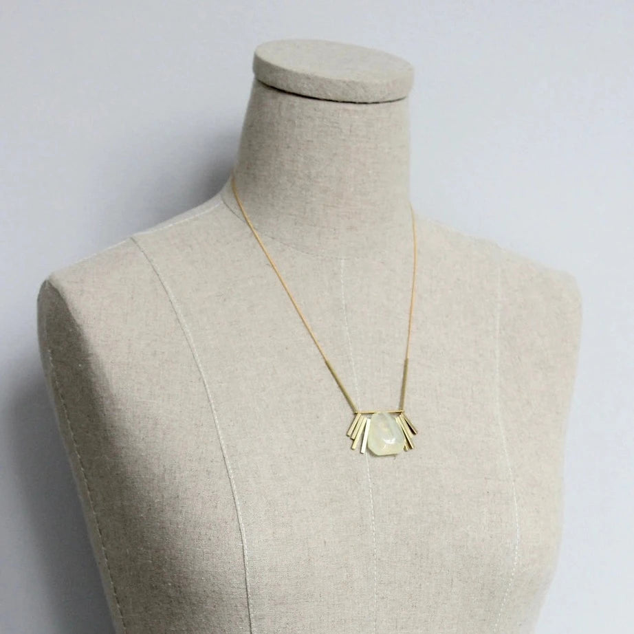 David Aubrey "Pineapple Quartz" Necklace