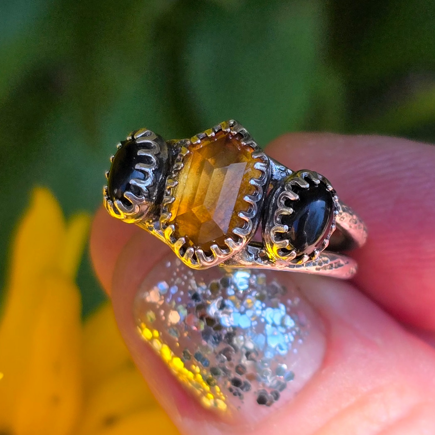 Lupanyxa "Citrine Hex" Ring