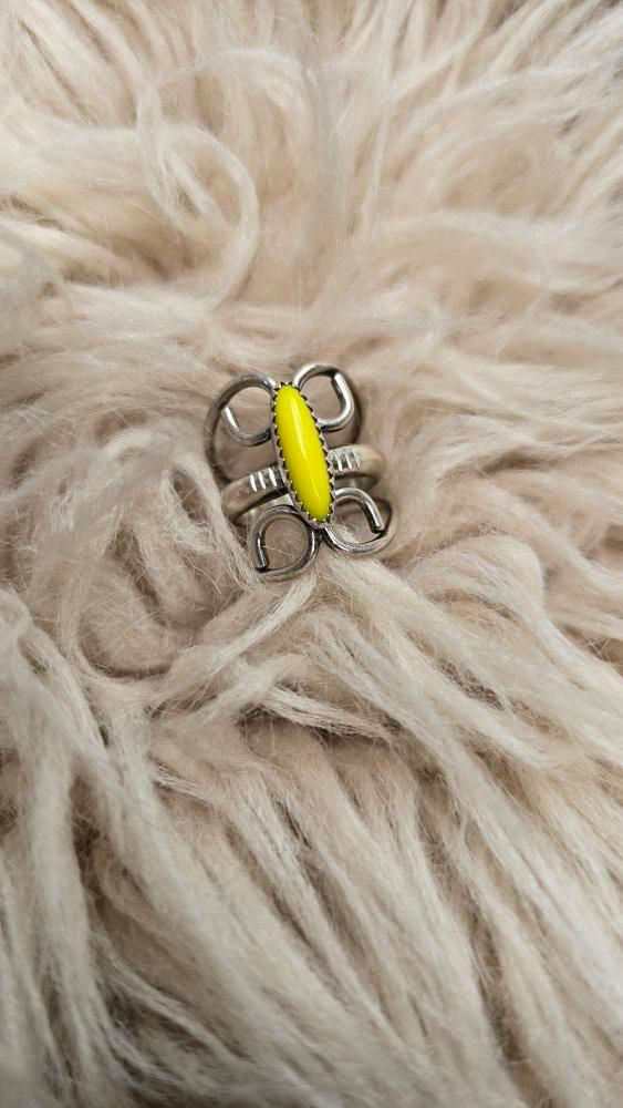 LUPANYXA "Sunlight" Ring w/Yellow Rosarita