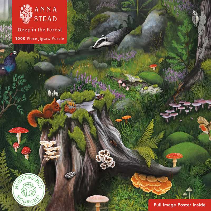 Sustainable Jigsaw Puzzle by Anna Stead: Deep in the Forest *PRE-ORDER 12/5*
