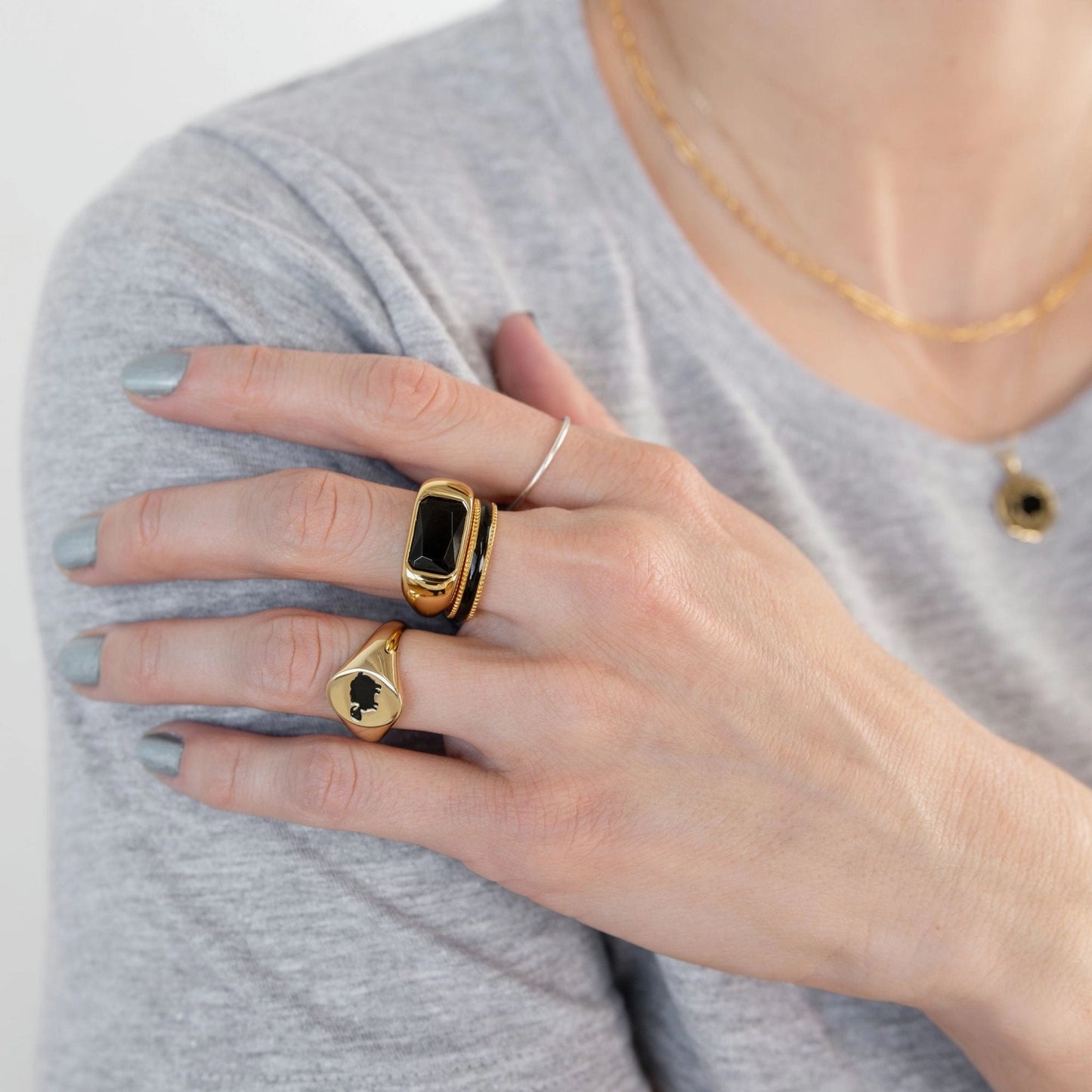 Larissa Loden "Black Sheep" Signet Ring