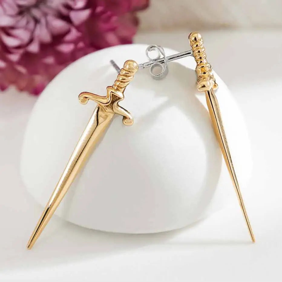 Nina Designs Bronze Sword Earrings