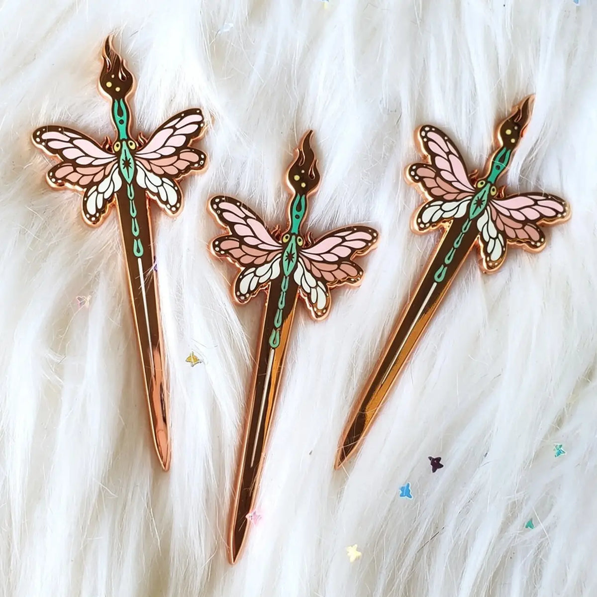 Nana Williams "Dragonfly Dagger" Enamel Pin