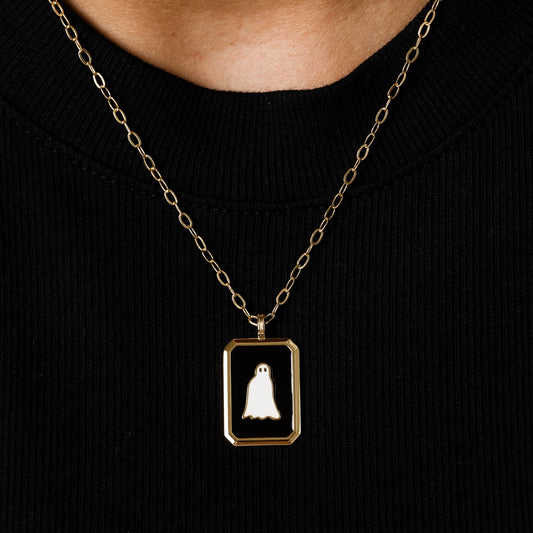 Larissa Loden "Ghosty" Enamel Pendant *PRE-ORDER 9/20*