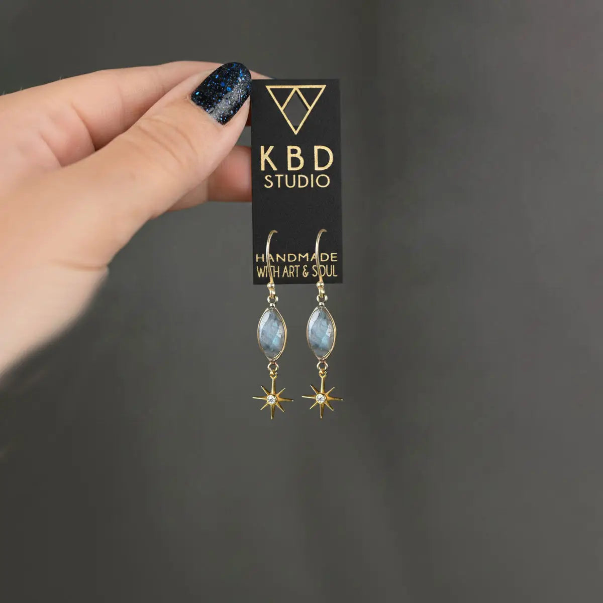 KBD Studios "Brass Stars with Crystal" Drops *PRE-ORDER 11/20*
