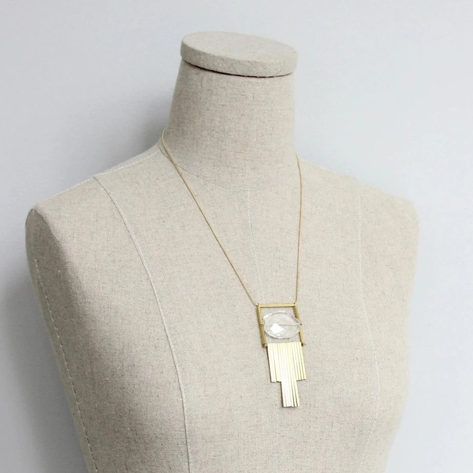 David Aubrey "Quartz Bar" Necklace