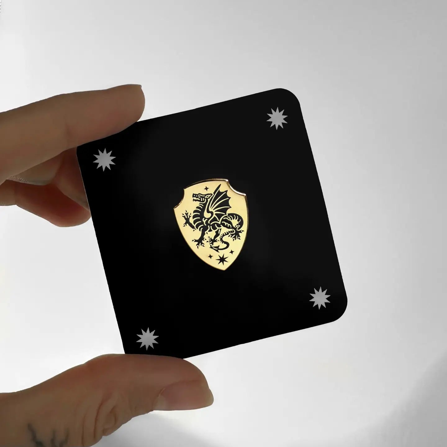 While Odin Sleeps "Dragon Shield" Enamel Pin