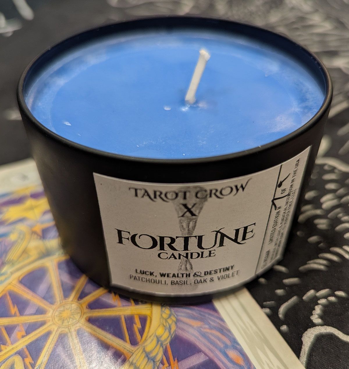 Tarot Crow "X - Fortune" Candle