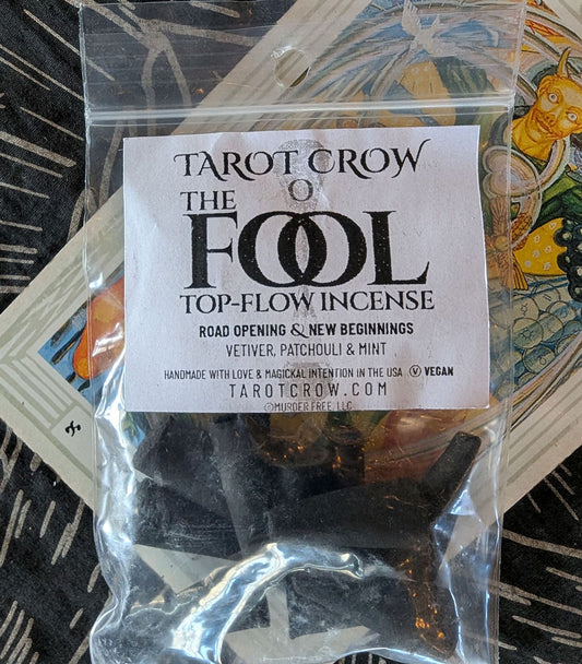 Tarot Crow "0 - The Fool" Incense Cones
