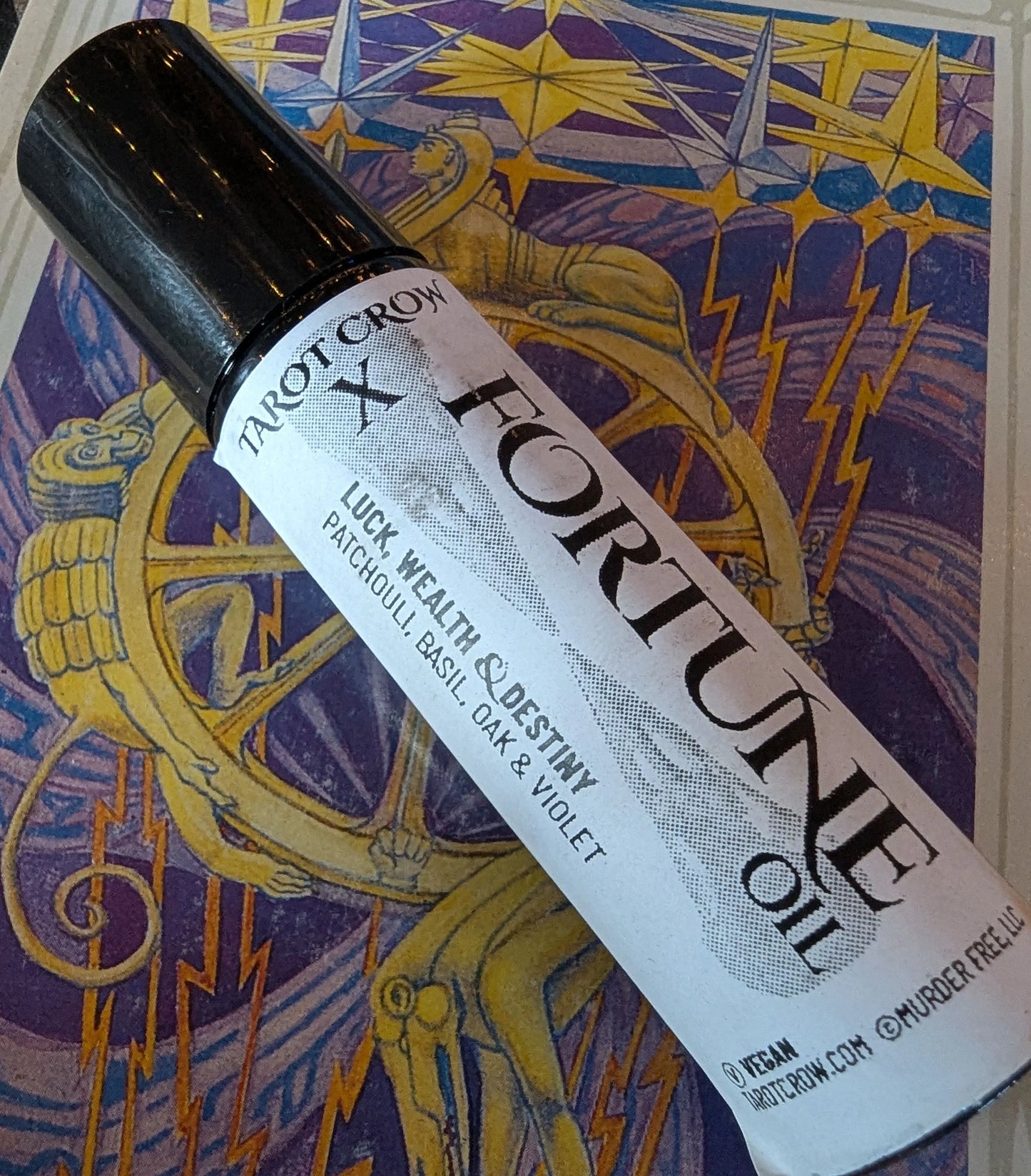 Tarot Crow "X - Fortune" Scented Oil Roller