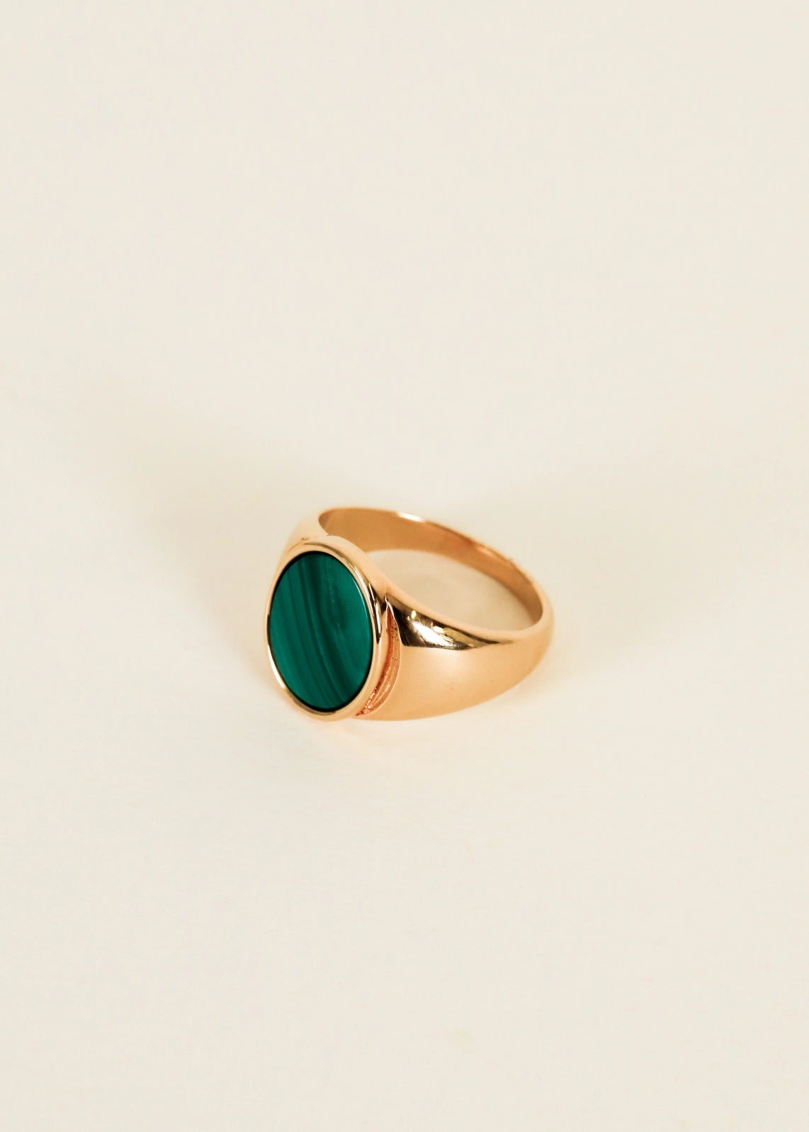 JaxKelly Malachite Signet Ring