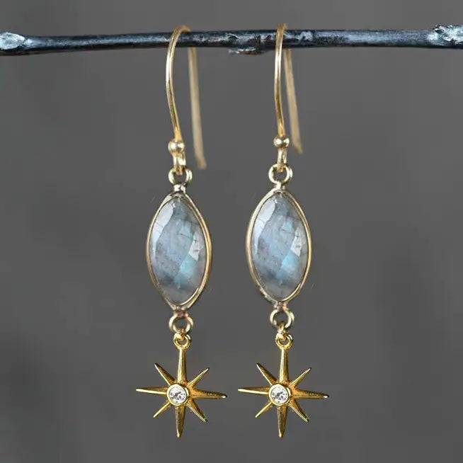 KBD Studios "Brass Stars with Crystal" Drops *PRE-ORDER 11/20*