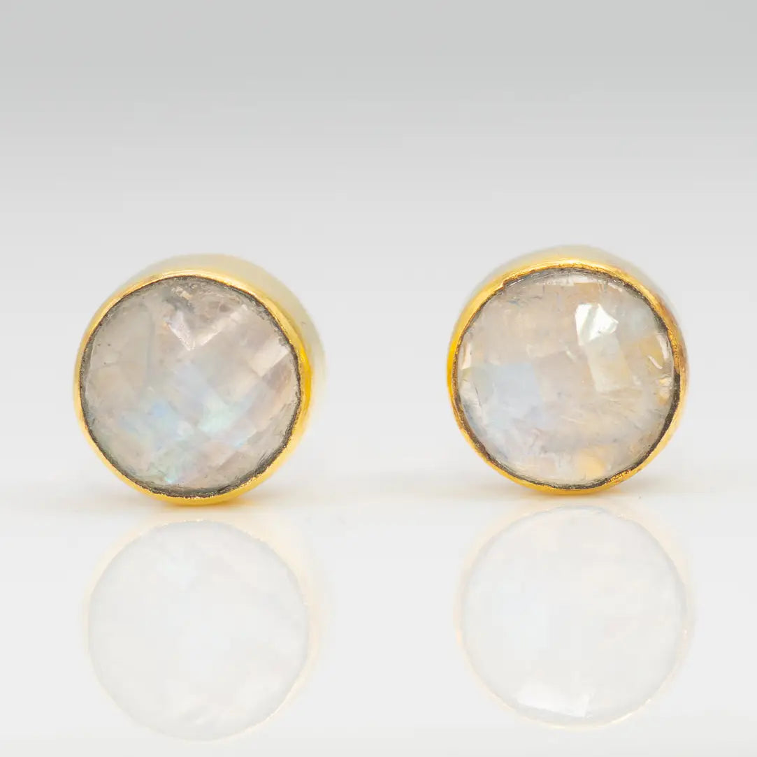 Leslie Francesca "Rainbow Moonstone" Studs