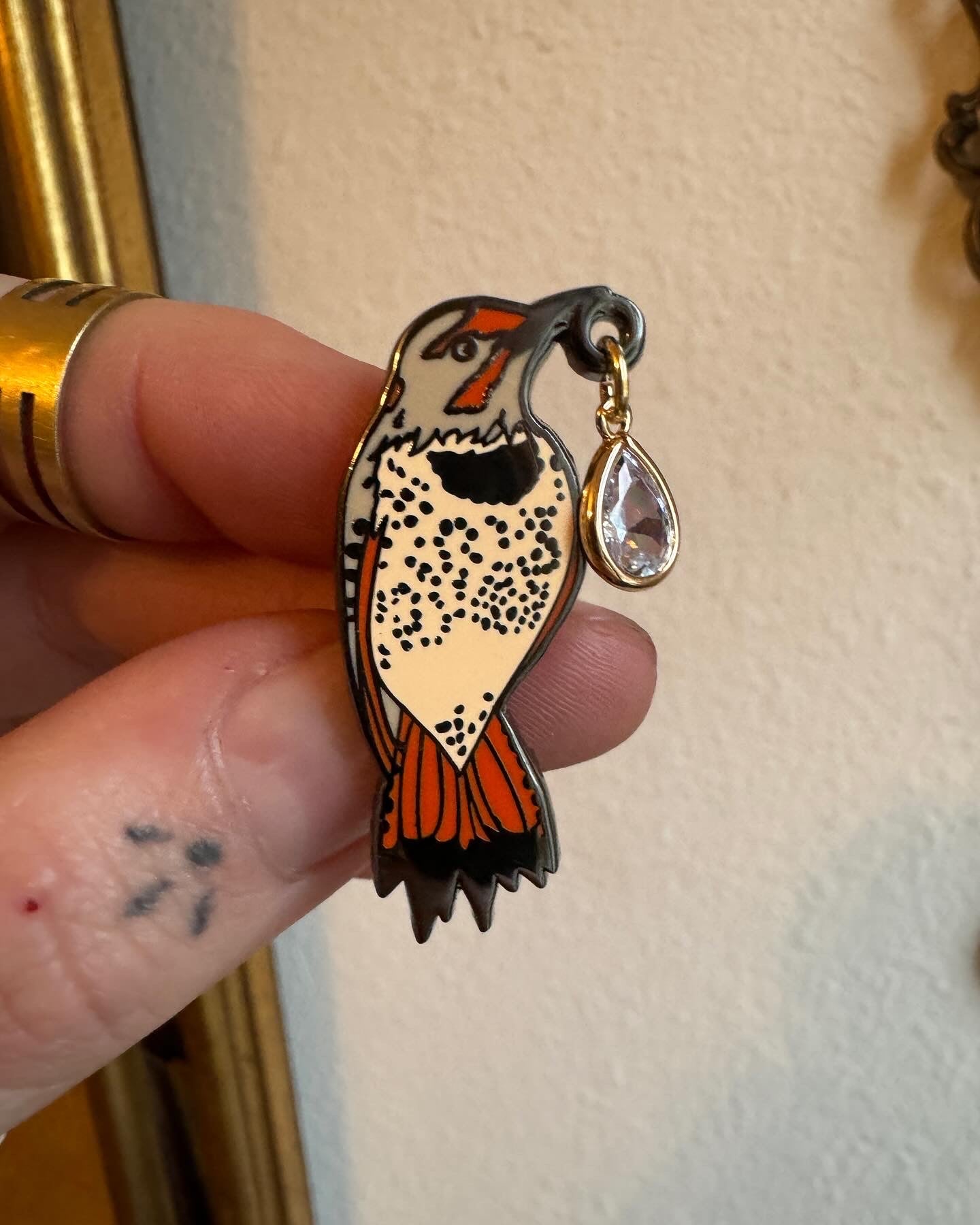 Of Moth and Flame "Northern Flicker" Enamel Pin