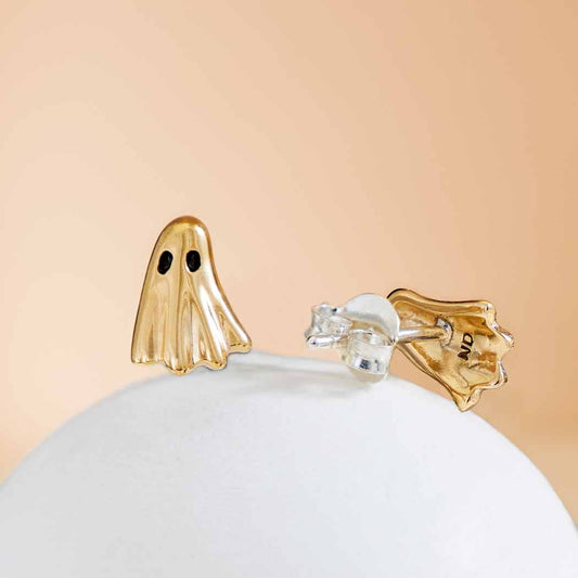 Nina Designs Sterling 3D Ghost Studs