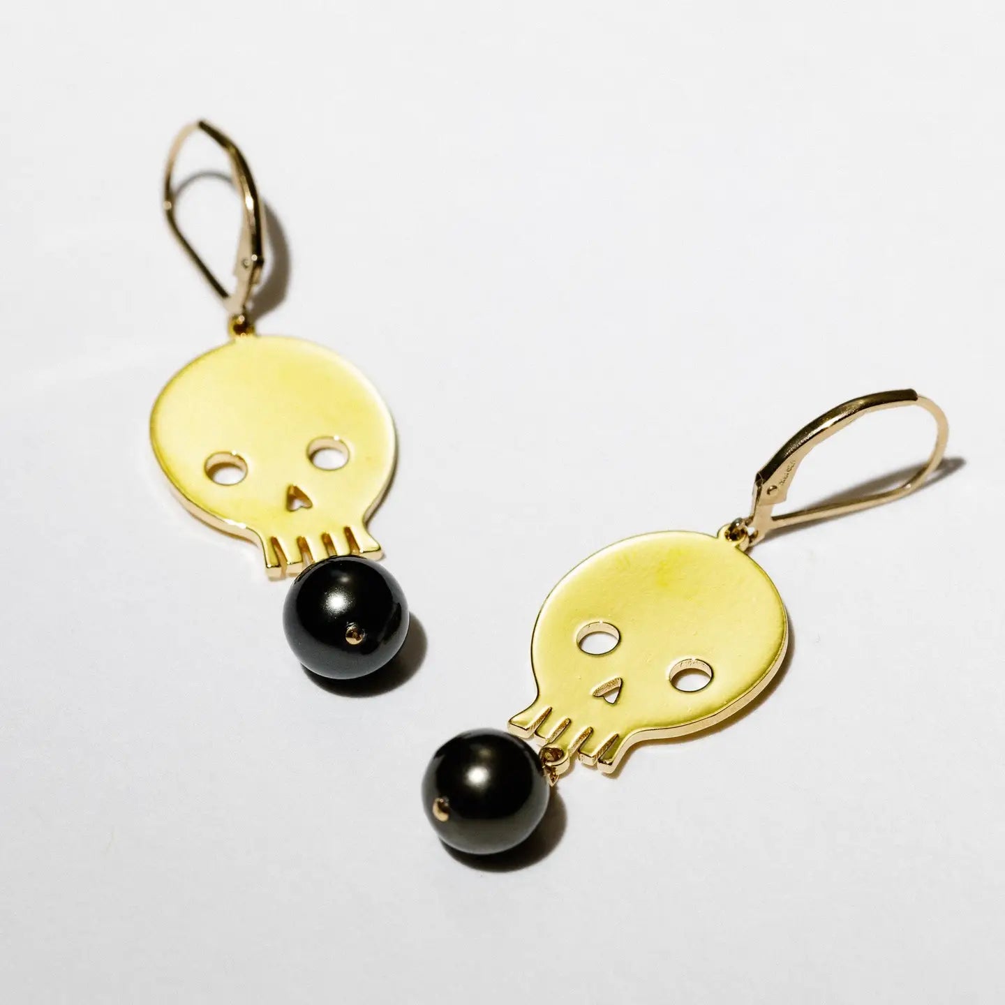 Larissa Loden + Slowdive Skull Pearl Drop Earrings