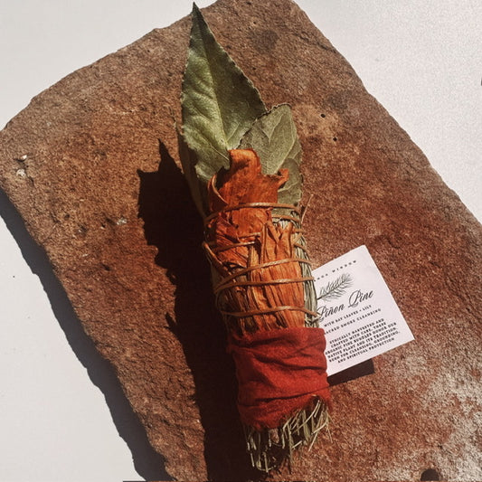 Topanga Window "Piñon Pine Bay Leaves" Smoke Cleansing Bundle