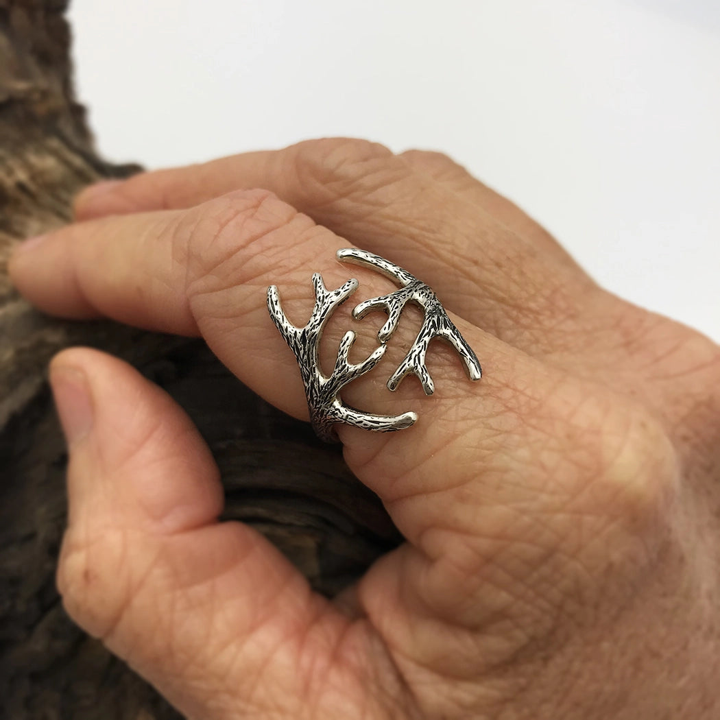 Nina Designs Adjustable Antler Ring